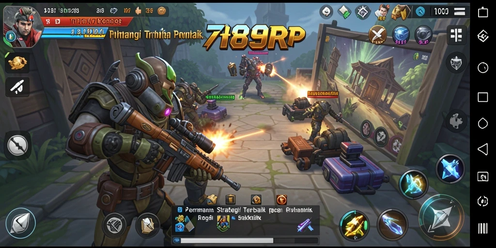 Screenshot game 789RP menampilkan aksi pertempuran strategi yang intens.