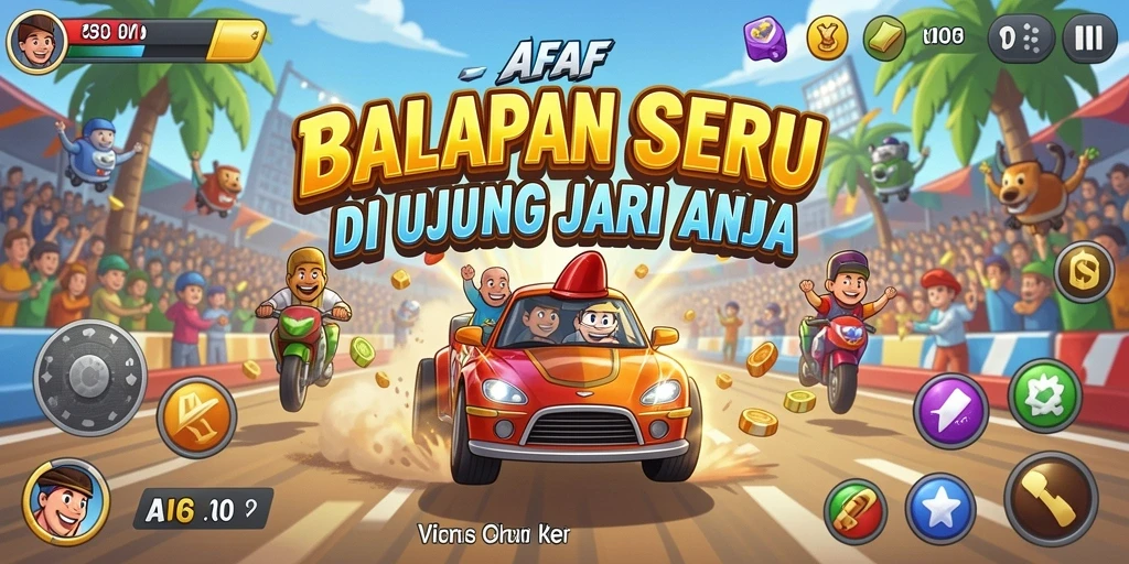 Tampilan aksi balapan seru dari AFAF.