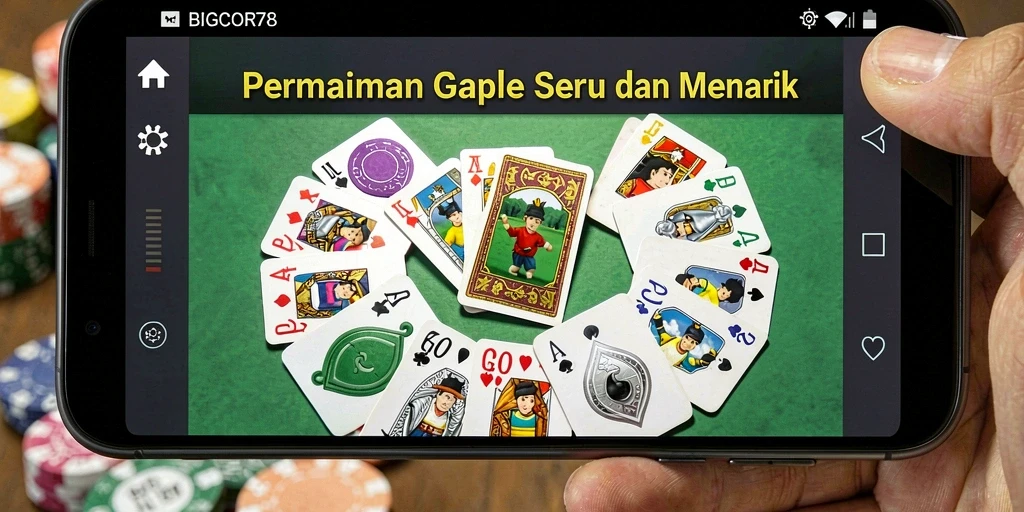 Tampilan permainan Gaple yang menarik di BIGCOR78.