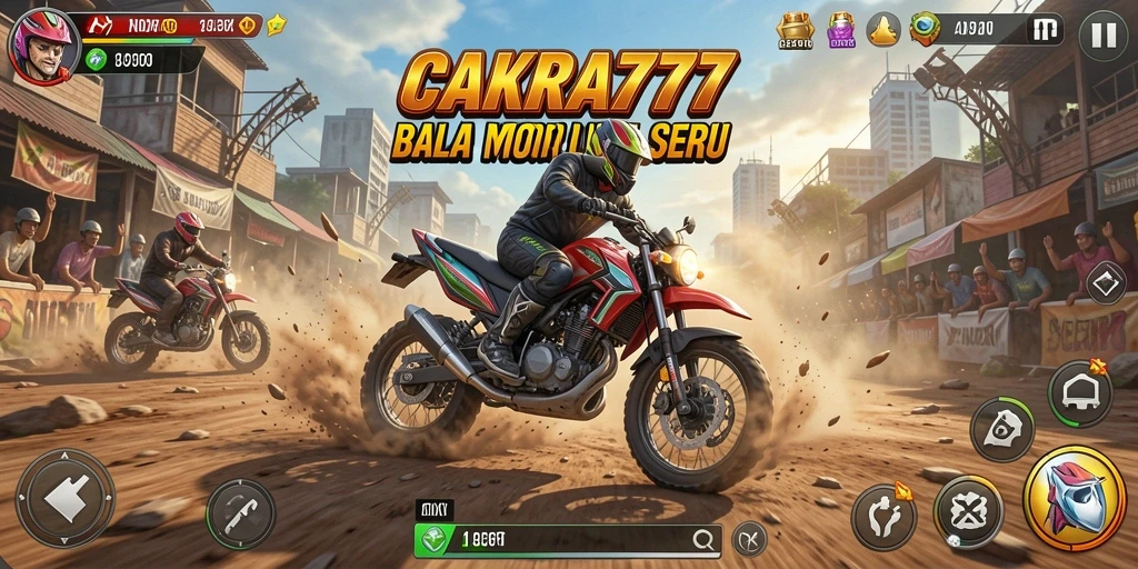 Gameplay seru balapan motor dalam CAKRA777.