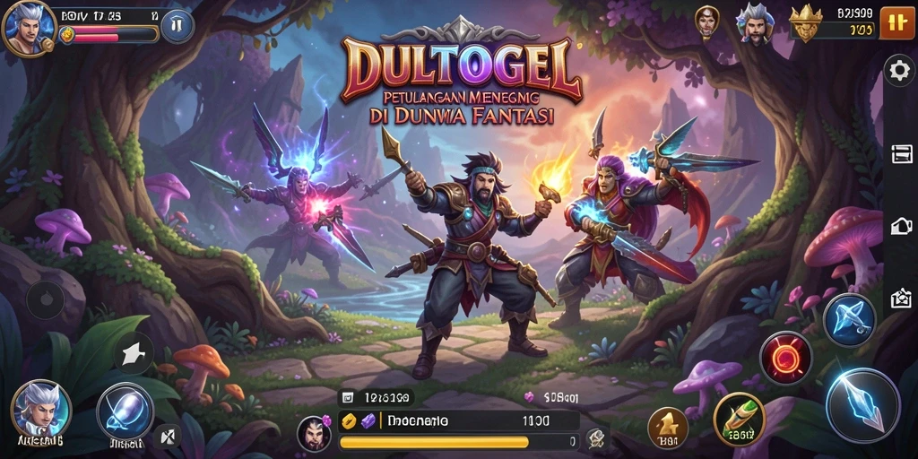 Tampilan gameplay DULTOGEL yang penuh petualangan di dunia fantasi.