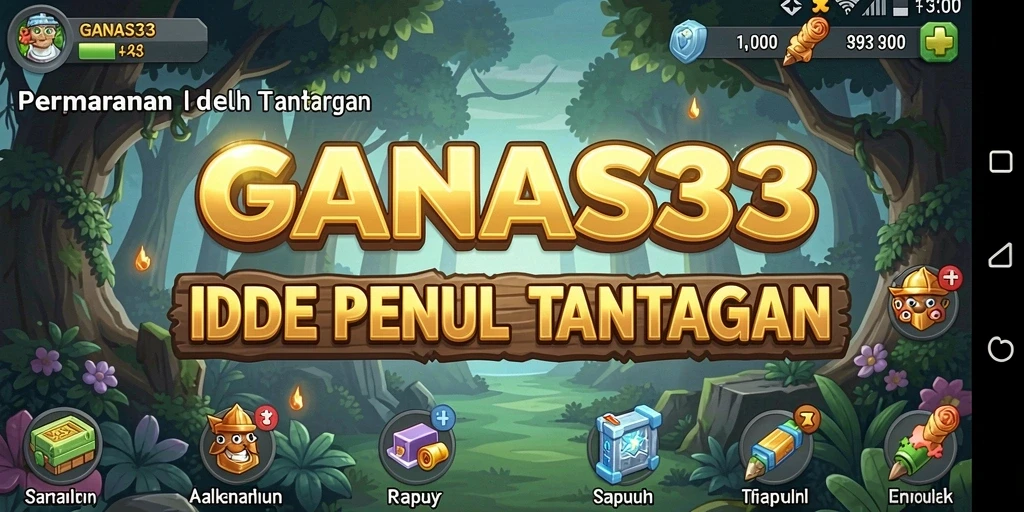 Screenshot utama <strong>GANAS33</strong> menampilkan gameplay Idle yang seru dan interaktif.