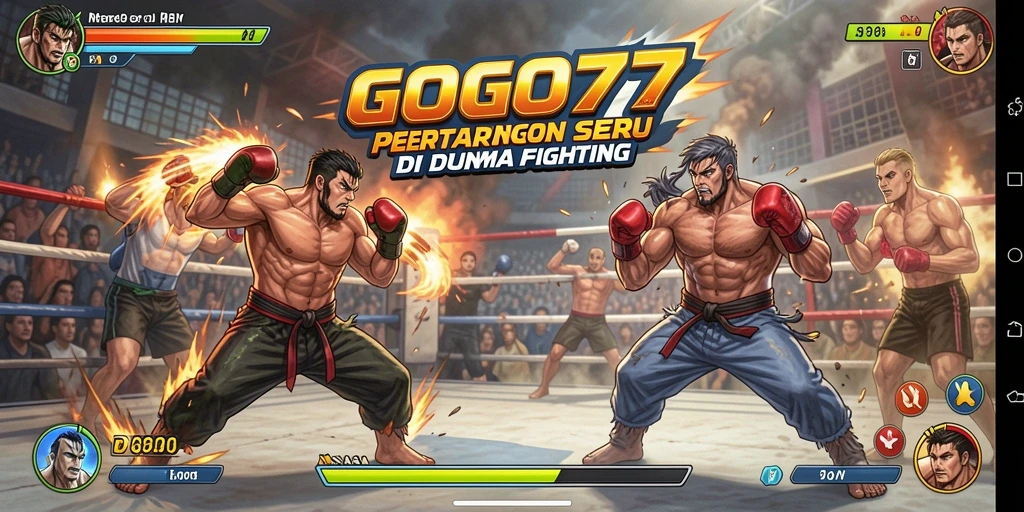 Tampilan pertarungan epik di GOGO77 dengan efek visual yang mengagumkan.
