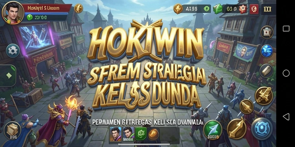 Screenshot HOKIWIN menampilkan aksi seru dalam permainan strategi.