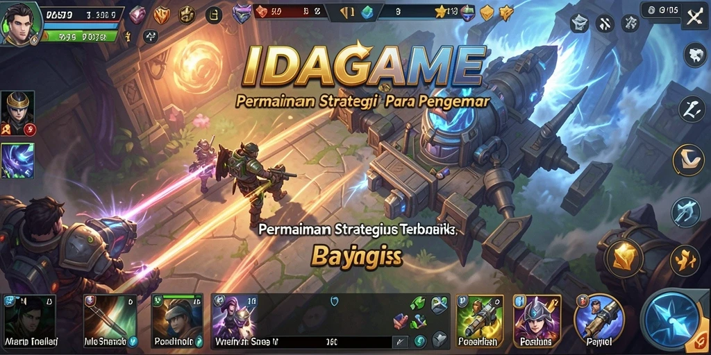 Tangkapan layar IDAGAME dengan tampilan aksi strategi yang mendebarkan.