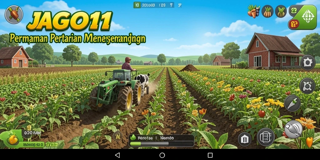 Tampilan gameplay JAGO11 yang menarik dan penuh warna.