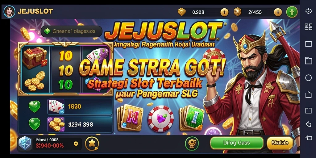 Screenshot utama JEJUSLOT menampilkan gameplay yang menarik dan interaktif.