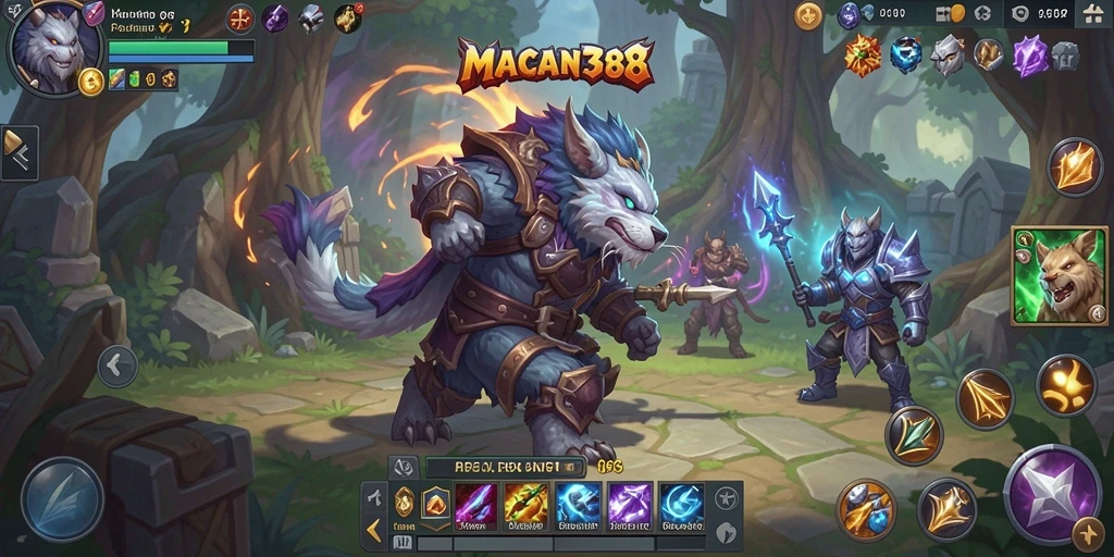 Tangkapan layar gameplay menarik dari ARPG MACAN388.