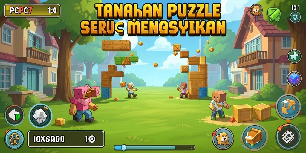 Tampilan screenshot PCPC7 menampilkan gameplay seru teka-teki Puzzle.
