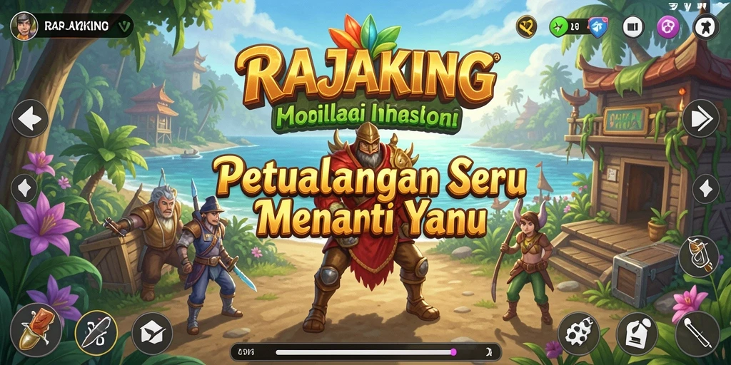 Tampilan menarik dalam gameplay RAJAKING yang mendebarkan.