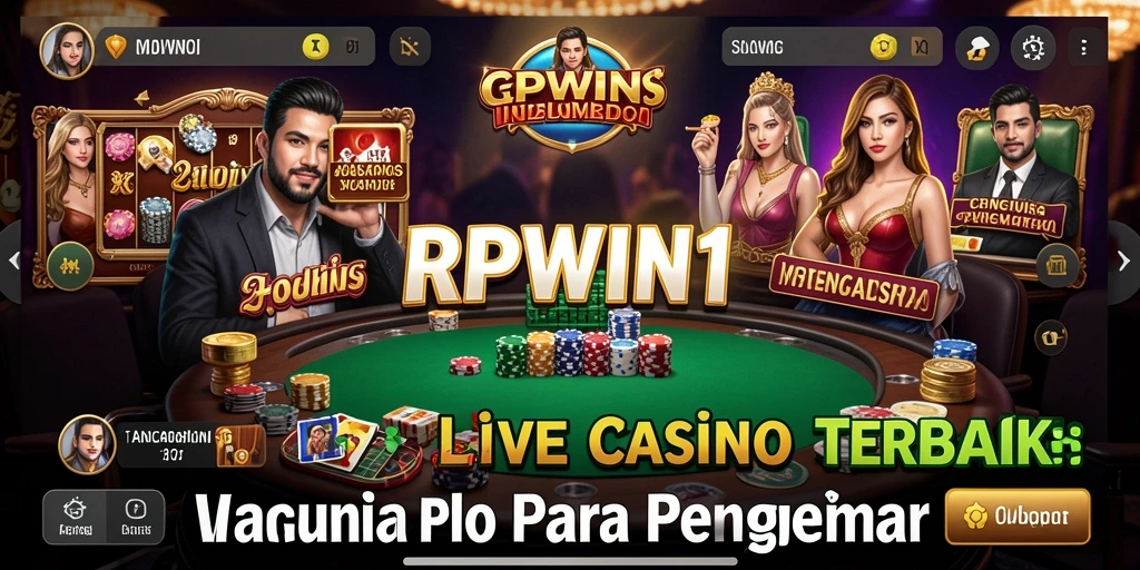 Tampilan gameplay Live Casino yang menakjubkan dan interaktif di RPWIN1.