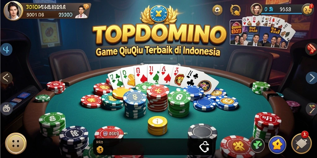 Tampilan gameplay QiuQiu yang seru dan menarik di TOPDOMINO.