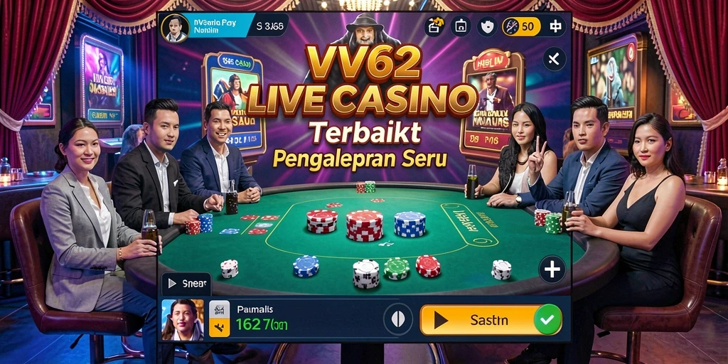 Gameplay seru dan interaktif di aplikasi Live Casino VV62.